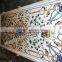 Italian Cream marble Pietra Dura Table Top, semi precious stone dinning tables