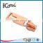Bag Accessoried Rose Gold Customized Metal Zipper Slider And Puller
