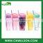 double wall plastic ice cream cup with lid and straw