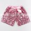Wholesale Boutique Girls Shiny Shorts Chiffon Ruffle Baby Sequin Shorts , High Quality Kids Summer Sequin Ruffled Shorts
