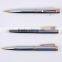 Luxury smooth writing silver metal pen with gold clip for signature