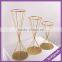 LDJ560 Artificial Flower Gold Plated Flower Stands for Tables