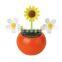 Custom printing flip flap plastic dancing solar flower pot