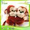 Stuffed animal lovely hug monkey plush toys for kids birthday gift