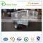 7x4 hot dip galvanized strong box trailer with cage