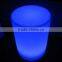 LED modern cheap seating plastic stool, led bathroom plastic stool