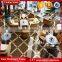 China dark emperador polished slab brown marble