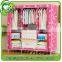 used clothing hanging plastic wardrobe shoe storage made from hard wood