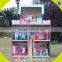 wholesale lovely role play kids wooden dollhouse delicate style children's wooden pink dollhouse for sale W06A032
