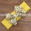 wholesale baby stretch hair headband blue fancy sequin bowknot Headband For Girls Headband Pretty Princess Hair Hands