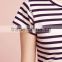 stripe casual T shirt dress hot sale summer beach woman dress