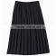 Hot sale summer/autumn ladies fashion maxi skirt Manufacturer high quality women pleated skirt black sexy chiffon skirt