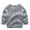 Hot fashion cotton private label crew neck korean sweater knitting pattern
