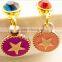 Fashion smart phone diamond dust plug 3.5mm earphone plug for ladies