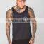 Black Reverse Vest Mesh Body with 100% Cotton Trims Tank Top Men Gym Custom Dri-Fit Stringer Tank Top Wholesale