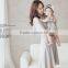 2017 Summer New Design Hidden Breast Feeding Maternity Nursing Dress Mother and Baby Set Maternal Clothing