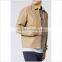 Wholesale Custom Mens Zipper Jacket Casual In Khaki