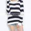 EY0859S Women Stripe Knitted Pullover Sweater