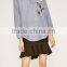Runwaylover EY2369B 2017 Women Fashion Embroidery Stripe Blouse