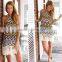 Walson 2015 Europe boho printed dress summer beach dress sexy dress