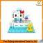 Colorful Plastic Square Plastic Cartoon Blocks Building for Childrens