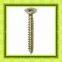 C1022 oval head yellow zinc plated chipboard screw