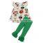 2017 Sue Lucky Christmas new style baby clothes with icing ruffles wholesale boutique clothing