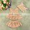 3-24M baby girls clothes boutique sleeveless tops and shorts set M7041218
