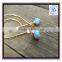 Customize High Quality Opal Minimalis Unique Dungle blue White/Pink Gold Earrings