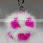 2015 new design genuine fur mink fur ball bag charm key ring