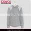 Running Women Long Sleeve Grey Sport Plain Hoodie Jacket