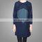 China Manufacturer Dongguan Suppliers Bulk Wholesale Custom Woman Clothing Dark Blue Long Sleeve Loose Tops