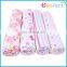 Baby age group and printed style baby receiving blanket 4 in 1 pack