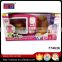 Meijin Hot plastic mini kitchen wind up microwave oven toys with light