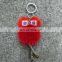 Metal Foot Small Eye Robot Pendant Fur Ball Keychain