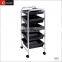 four wheels salon furniture beauty ABS plastic salon trolleys