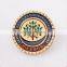 Company logo heart enamel metal badge