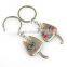 2017 personalized popular couple metal key chain