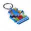 factory price fashionable plastic rubber duck keychains,Showy cheap car logo keychain