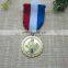 Hot sales cloisonne enamel lion reward badge medals with ribbon