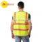 new design reflex yellow pocket safety vest working clothes