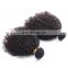 Tangle free hair weave Afro wave brazilian virgin hair