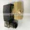 GOGO Normally Closed Brass Small Gas 2 way water Direct acting solenoid valve 1/2" BSP 220V AC NBR Seals Air compressor valve