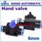 GOGO ATC 10pcs a lot HVFF pneumatic hand valve air pressure switch quick hose connector 6mm hose fitting