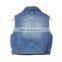 DiZNEW OEM 2019 Classic Womens Denim Jeans Vest in blue