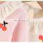 Plain Pink Little Cherry Pattern Romper Soft Baby Girl Romper Wholesale Price