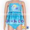 Baby Cartoon Icing Queen Swimwear One Piece Deluxe Swimsuit Snow Flake Swimsuit