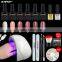 Yayoge Rose red 10 ml Gel Polish Nail Art Design With UV Lamp Gel Nail Kit Set