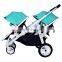 EN1888 certificate foldable baby carriage for twins cochecitos de beb 2 en 1