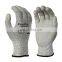 Anti Cut Level 5 HPPE Fiberglass Liner PU Coated Ansi Cut Level 4 Gloves